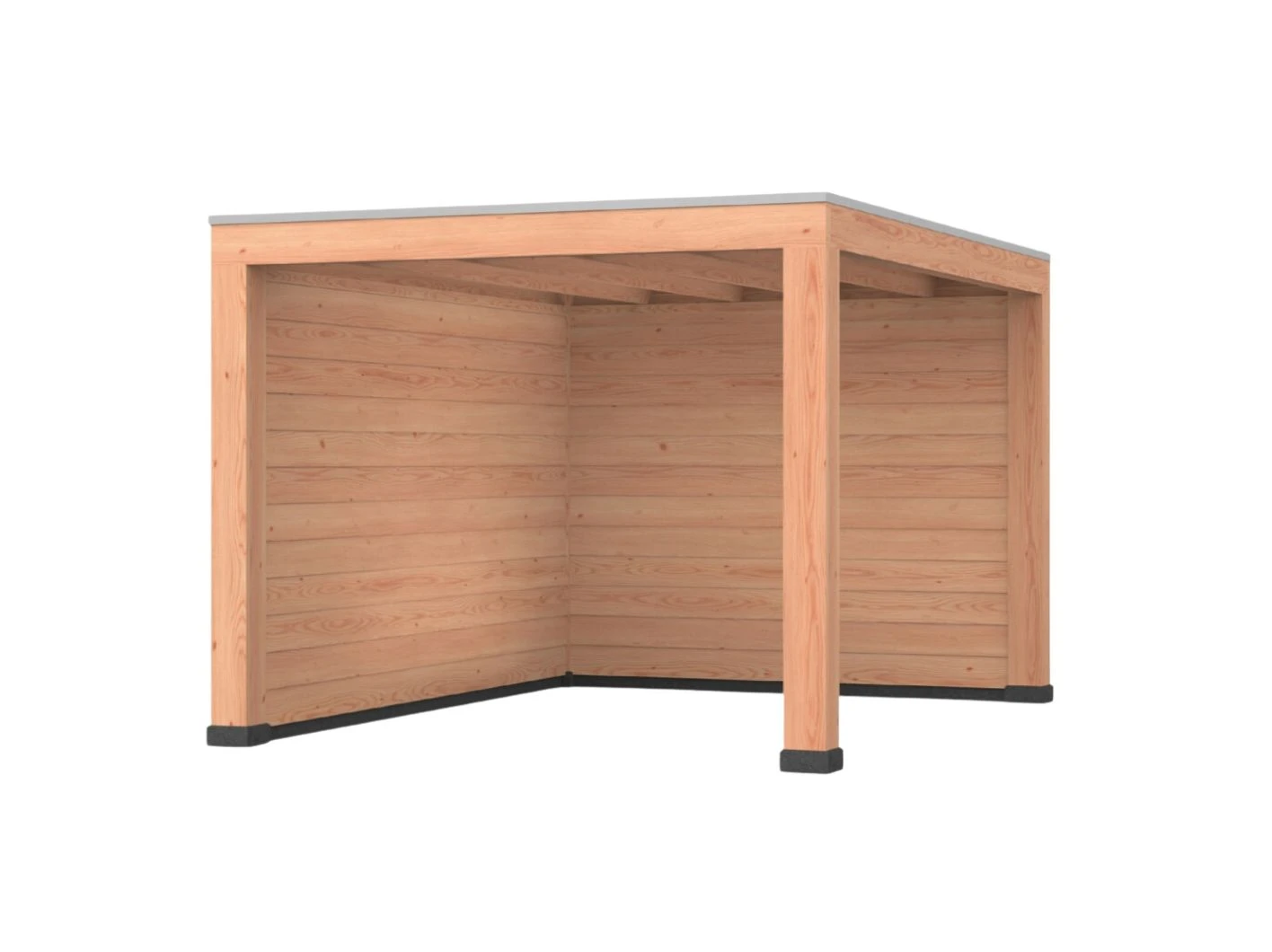 Douglas overkapping, 300 x 400, met achterwand en zijwand, Westwood Robuust - Afbeelding 1